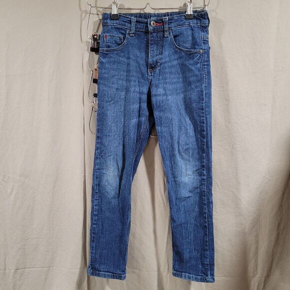 Wrangler boys 10 slim regular taper denim blue jeans - Picture 1 of 3